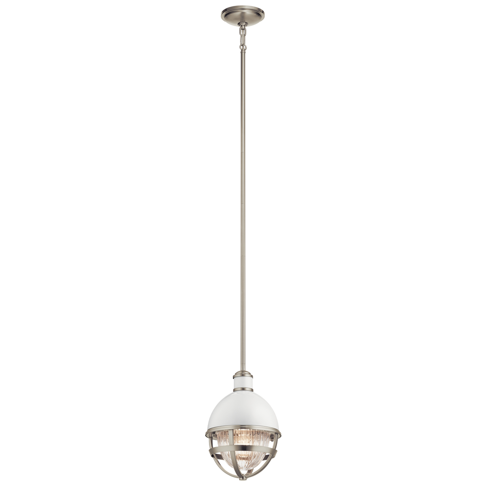 Tollis™ 12.5" 1 Light Mini Pendant Brushed Nickel