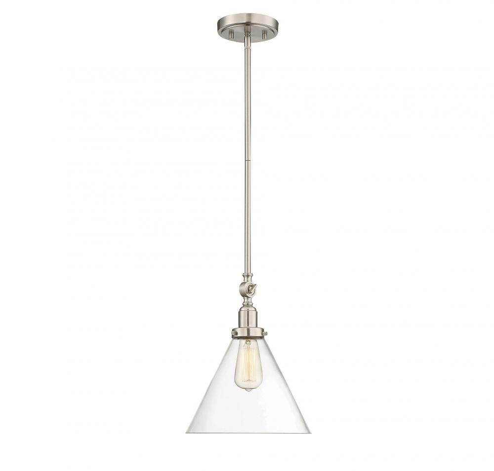 Drake 1-Light Pendant in Satin Nickel