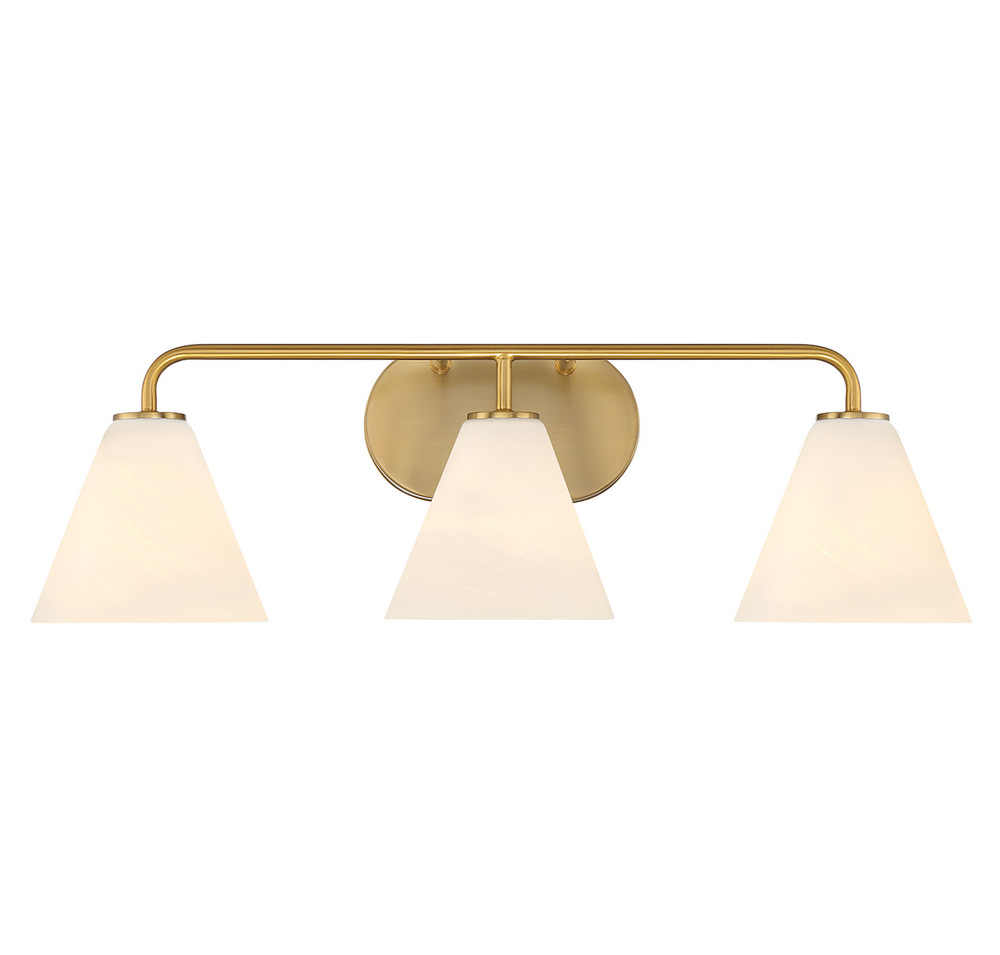 Blair 3-Light Bathroom Vanity Light in Warm Brass