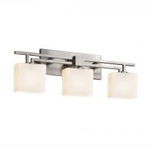 Justice Design Group FSN-8703-55-OPAL-NCKL-LED3-2100 - Aero 3-Light LED Bath Bar