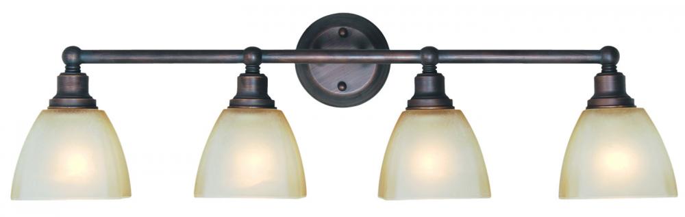 Bradley 4 Light Vanity in Bronze