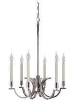 Craftmade 40426-PLN - 6 Light Chandelier