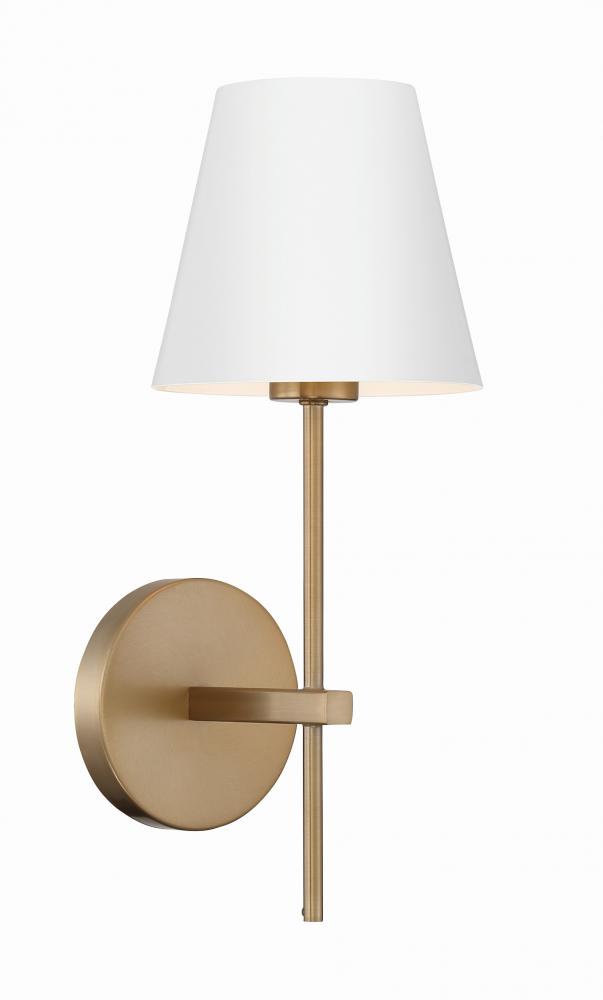 Xavier 1 Light Vibrant Gold Sconce