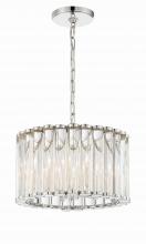 Crystorama ELL-B3004-PN - Libby Langdon Elliot 4 Light Polished Nickel Mini Chandelier