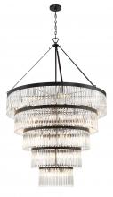 Crystorama EMO-5430-BK - Emory 30 Light Black Chandelier