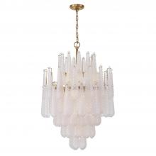 Crystorama OLL-6006-AG-CL - Ollie 16 Light Aged Brass Chandelier