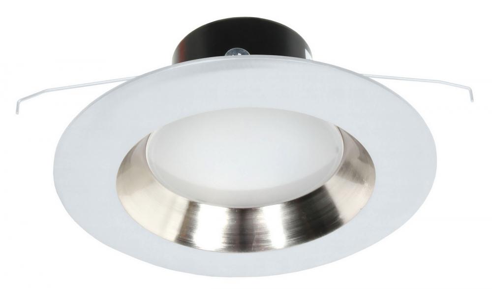 Recesso 5" - 6" Reflector Satin Nickel/White