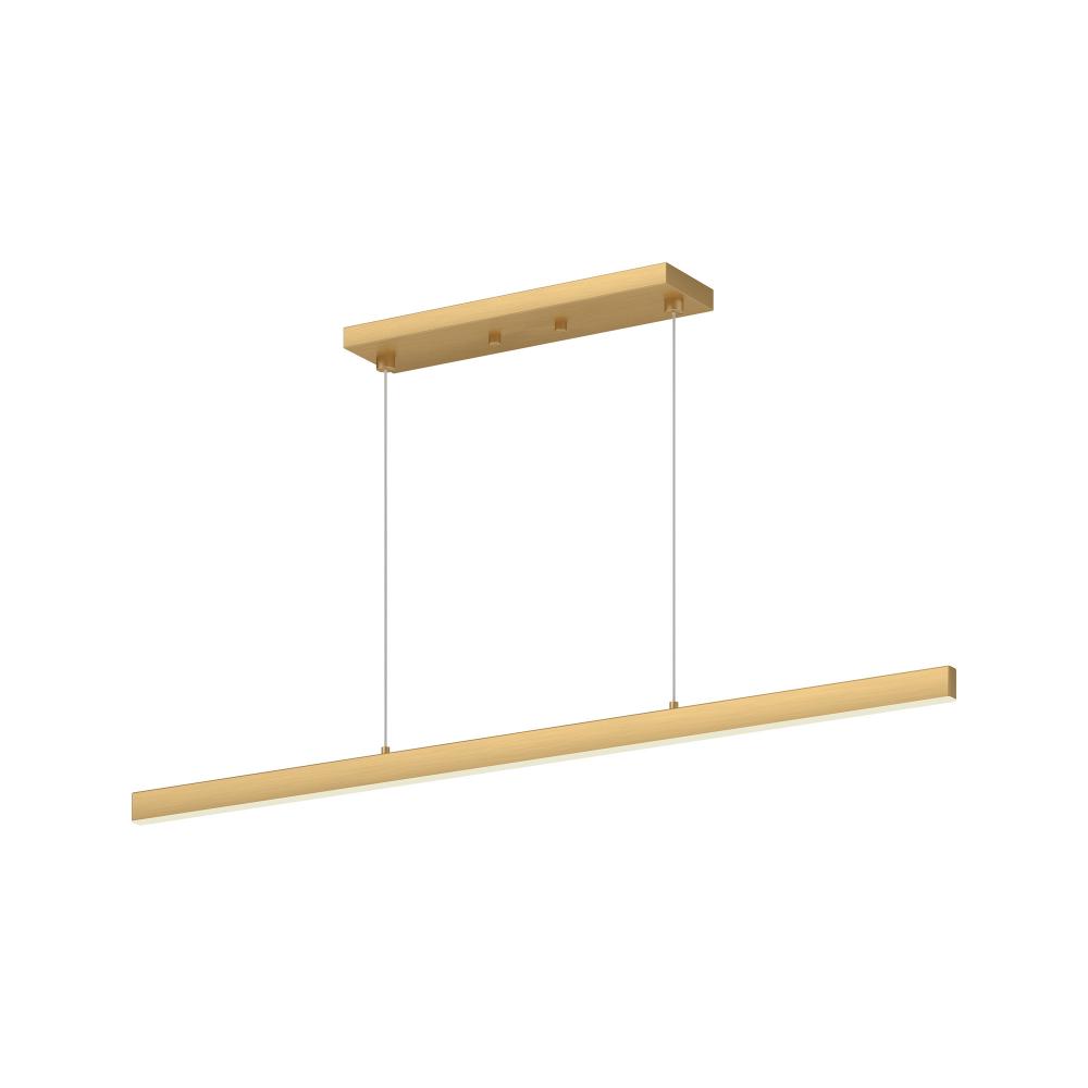 Vega 45-in Brushed Gold LED Linear Pendant