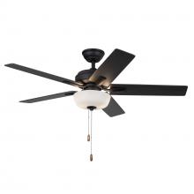 Kuzco Lighting Inc CF78752-MB-LKP - Erikson 52-in Matte Black FAN + LED KIT with Bulb Ceiling Fan