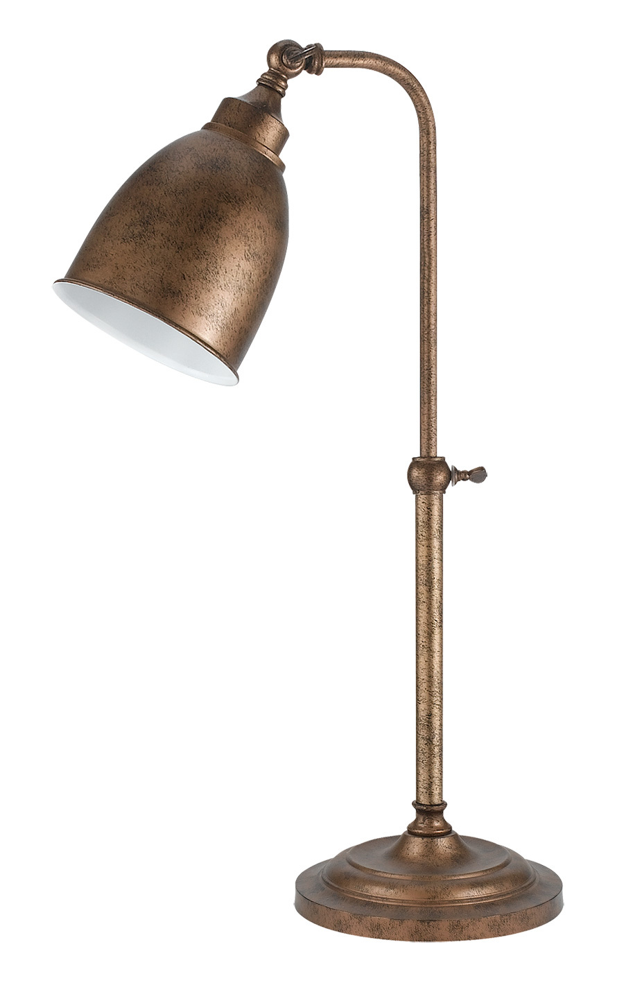 25" Height Metal Table Lamp in Rust