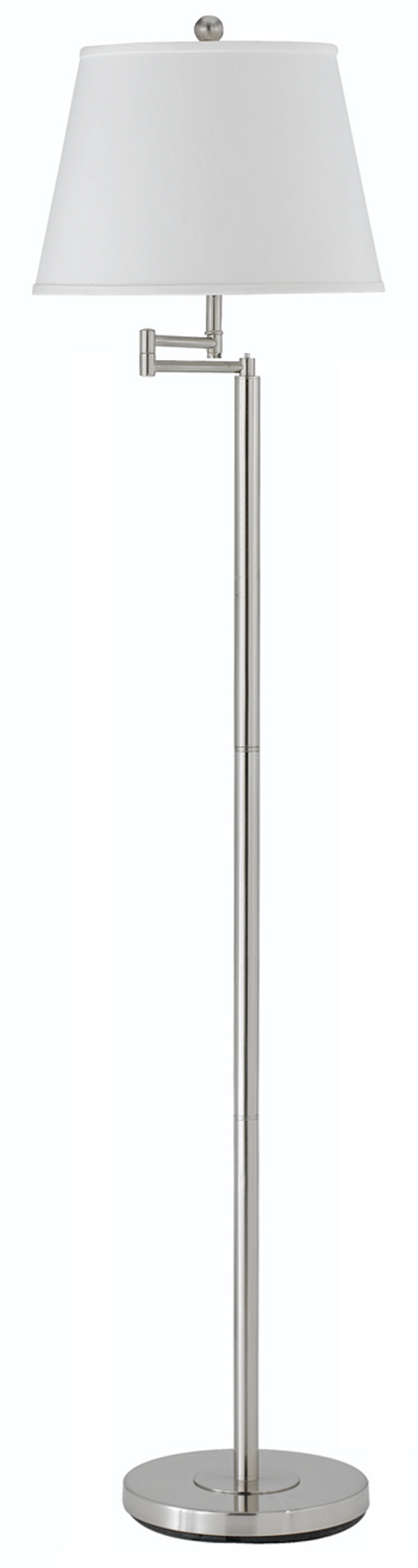 60" Height Metal Floor Lamp in Brushed Steel