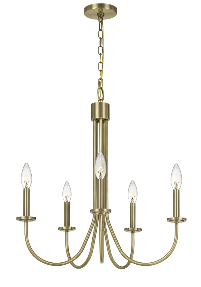 60W X 5 Spiez Metal Chandelier