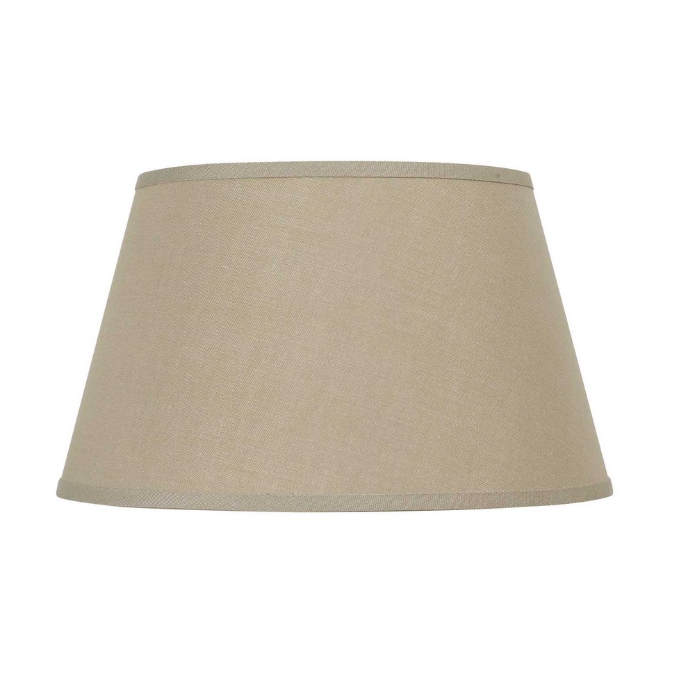 13" Height Fabric Shade in Khaki Finish