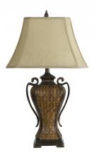 CAL Lighting BO-2242TB - 150W 3 way Charleston resin table lamp