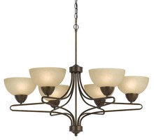 CAL Lighting FX-3529/6 - 27.50" Six Light Chandelier in Rust