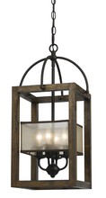 CAL Lighting FX-3536/4 - 23.50" Inch Four Light Mission Chandelier in Dark Bronze