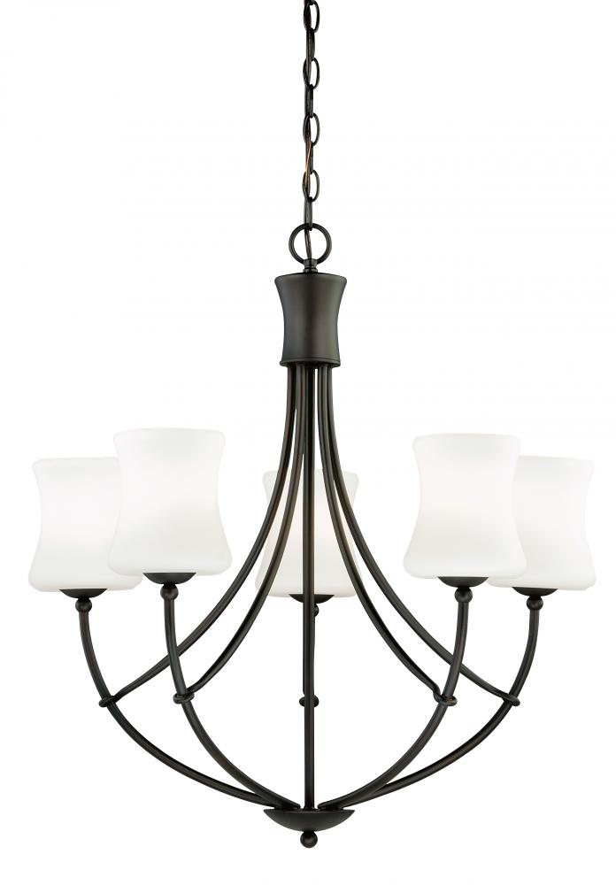 Poirot 5L Chandelier New Bronze