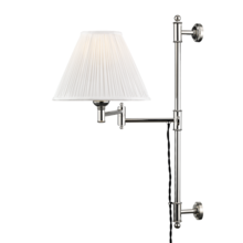 Hudson Valley MDS104-PN - 1 LIGHT ADJUSTABLE WALL SCONCE