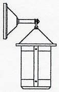 Arroyo Craftsman BB-8F-AB - 8" berkeley wall mount