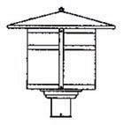 Arroyo Craftsman BP-17F-AB - 17" berkeley post mount