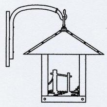 Arroyo Craftsman TRB-16HSF-RB - 16" timber ridge wall bracket with horse filigree