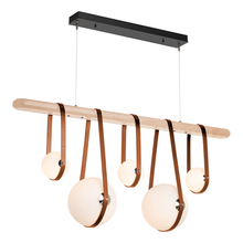 Hubbardton Forge 131046-LED-STND-10-24-LC-WD-GG0701 - Derby Linear 5-Light LED Pendant