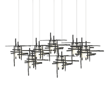 Hubbardton Forge 131096-SKT-LONG-10-YC0305 - Tura 7-Light Frosted Glass Pendant