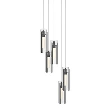 Hubbardton Forge 131124-SKT-LONG-10-ZM0065 - Exos Glass 5-Light Pendant