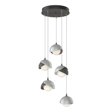 Hubbardton Forge 131125-SKT-STND-20-82-GG0711 - Brooklyn 5-Light Double Shade Pendant