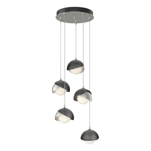 Hubbardton Forge 131125-SKT-STND-85-89-GG0711 - Brooklyn 5-Light Double Shade Pendant