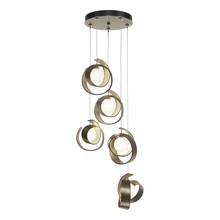 Hubbardton Forge 131129-SKT-STND-84-GG0711 - Riza 5-Light Pendant