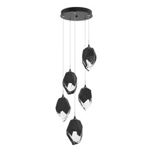 Hubbardton Forge 131138-SKT-LONG-10-BP0755 - Chrysalis 5-Light Large Crystal Pendant