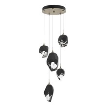 Hubbardton Forge 131139-SKT-LONG-84-BP0756 - Chrysalis 5-Light Mixed Crystal Pendant