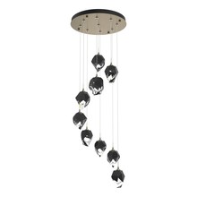 Hubbardton Forge 131140-SKT-LONG-84-BP0754 - Chrysalis 9-Light Small Crystal Pendant