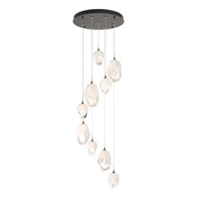 Hubbardton Forge 131142-SKT-LONG-20-WP0756 - Chrysalis 9-Light Mixed Crystal Pendant