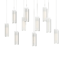 Hubbardton Forge 131204-SKT-LONG-85-GG0065 - Exos Glass 10-Light Pendant