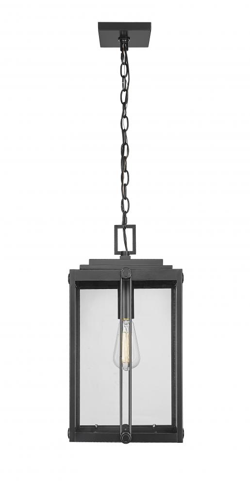 Oakland 1-Light Outdoor Hanging Lantern Powder Coated Black