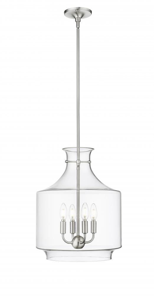 Mahannah 4-Light Pendant Light Brushed Nickel