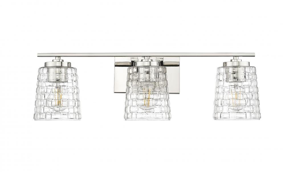 Saben 3-Light Vanity Polished Nickel