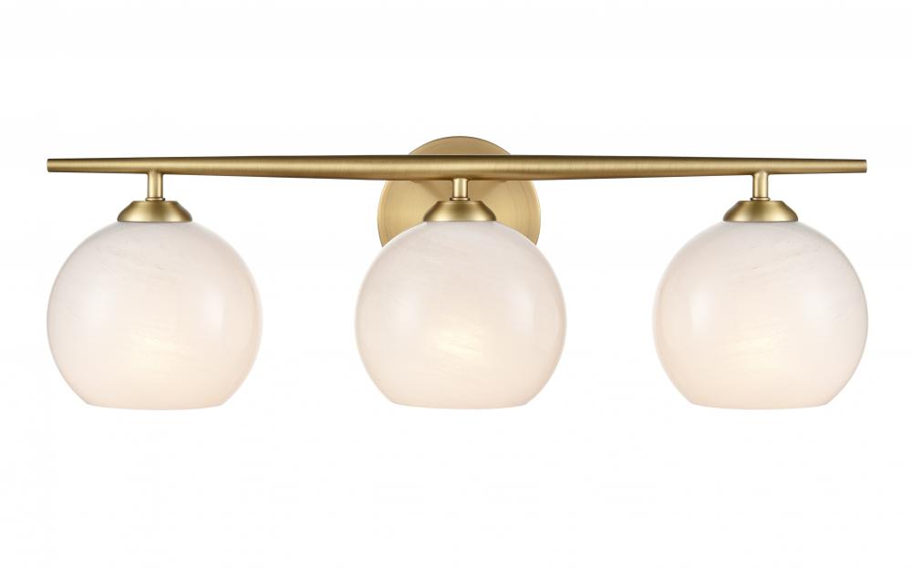 Kimorra 3-Light Vanity Vintage Brass