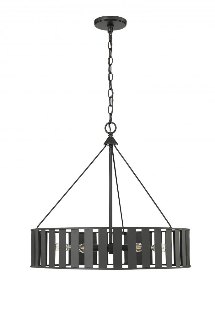 Stella 6-Light Chandelier Ceiling Light Matte Black