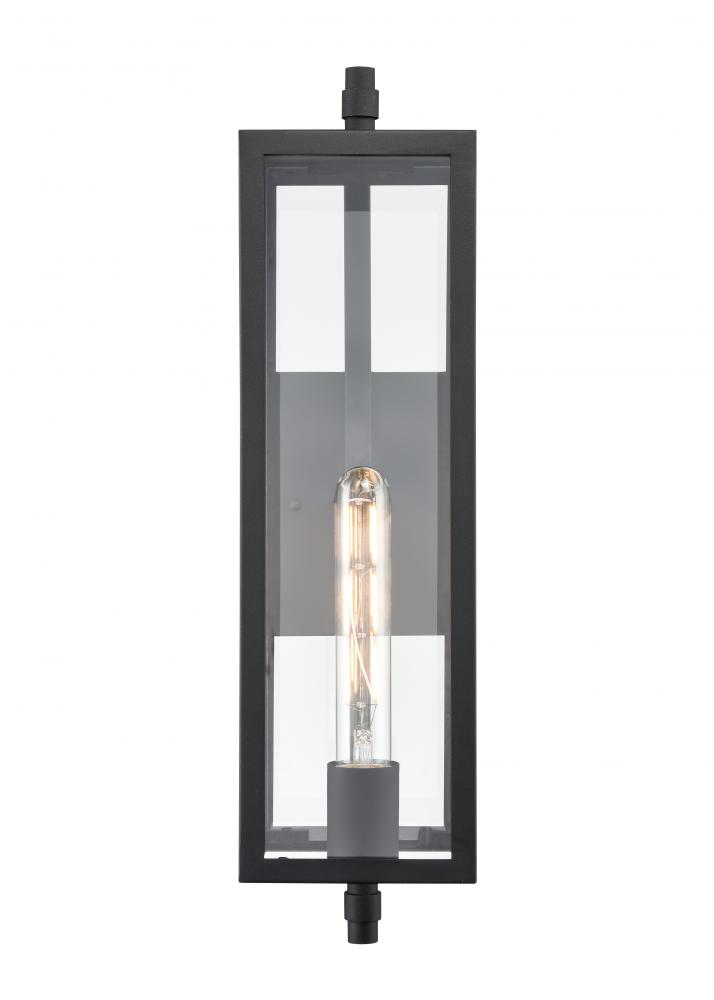 Messi 1-Light Outdoor Wall Sconce Textured Black