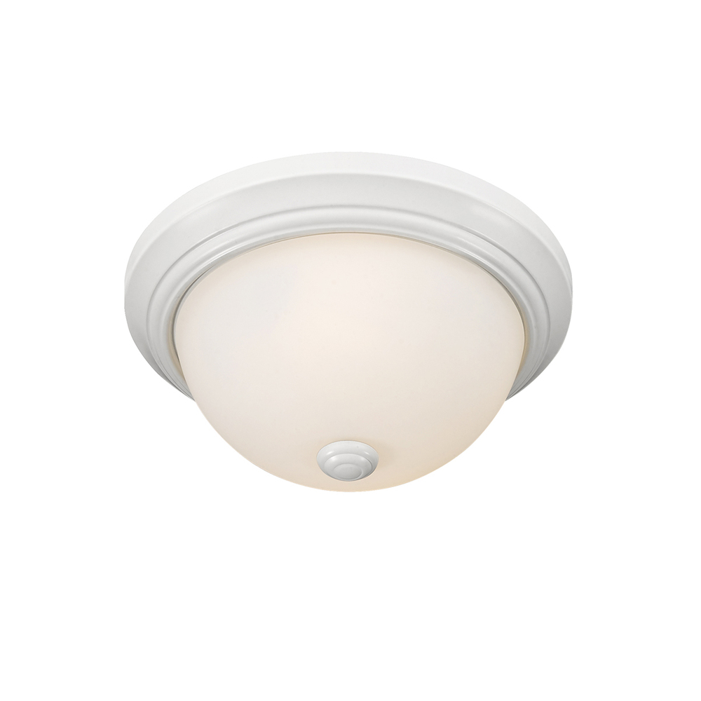 2-Light Flushmount Ceiling Light White