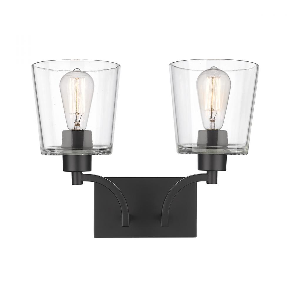 Evalon 2-Light Vanity Matte Black