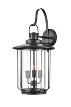 Millennium 2695-PBK - Belvoir 3-Light Outdoor Wall Sconce Powder Coated Black