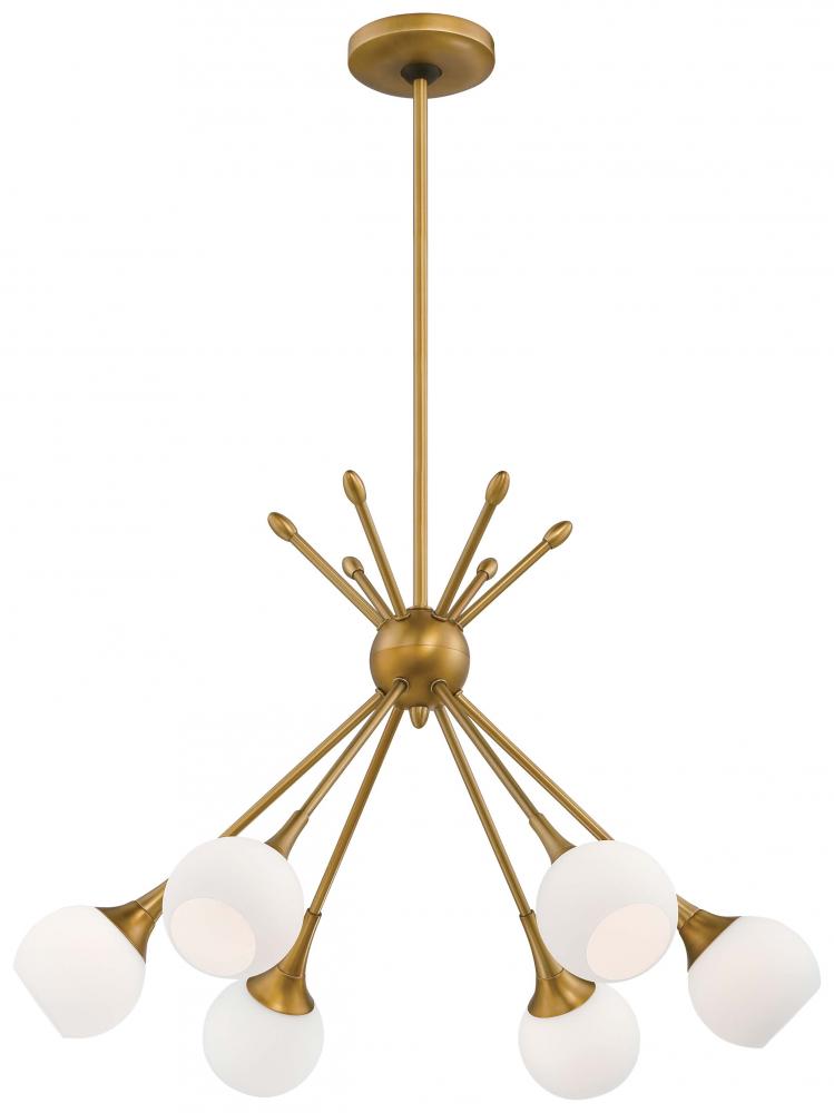 Pontil - 6 Light Chandelier