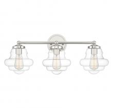 Savoy House Meridian M80073PN - 3-Light Bathroom Vanity Light in Polished Nickel