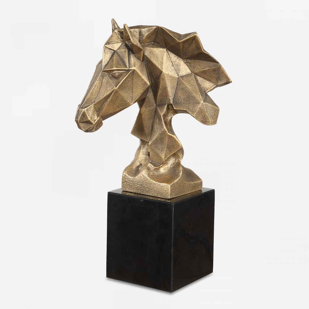 Uttermost Chiseled Horse Bust Sculpture