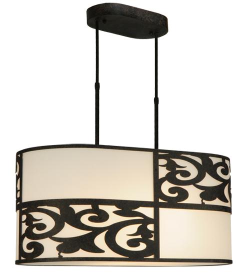 33.5"L Clarabella Oblong Pendant