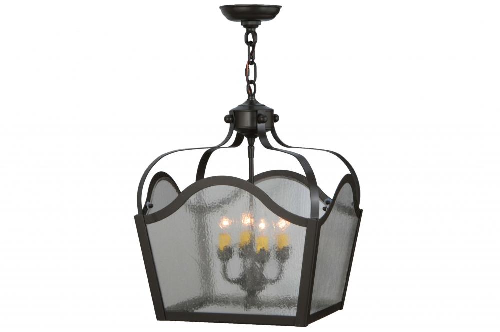 15" Square Terena 4 Light Pendant